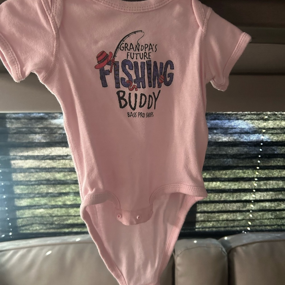 Bass Pro Shops Pink Baby Onesie